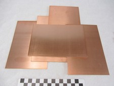 5 Platinen ca. 11 x 17 cm mit Kupferauflage (#267)