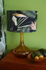 MindtheGap "Birds of Paradise" Design Tischlampe Dschungel Wildnis Tukan D35 H60