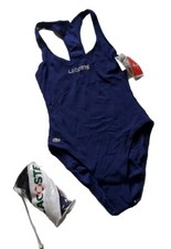 Lacoste Badeanzug Badeanzug 1-teilig Größe XS blau Schreibweise neu mit Beutel
