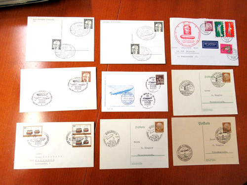 Sammlung postkarten zeppelin - sammlung,