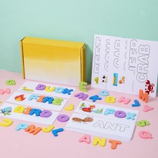 Holz Alphabet Puzzle Blöcke