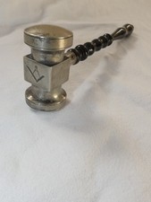 Antiker Freimaurer Hammer mit Widmung  1855 zum Stiftungsfest Balduin z. Linde