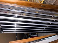 Solarpanels, 4 Stück je 180 x 60 cm, Vakuumröhrenkollektoren, Edelstahl