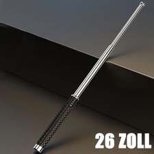 26'' Teleskopstöcke Telescopic Rod Einstellbar Stahl Wanderstock Teleskopstange