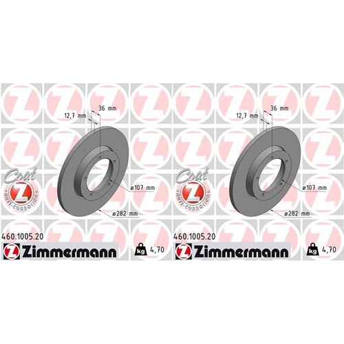 Zimmermann bremsscheiben - 2x,