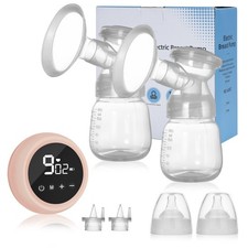 Elektrische Doppel Milchpumpe Abpumpen 2 Modi Ernährung Tragbar Muttermilchpumpe