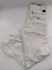 G-Star Jeans Herren W30 L34 Flight Pant Worker Pants Loose Fit Weiß ZIP D5