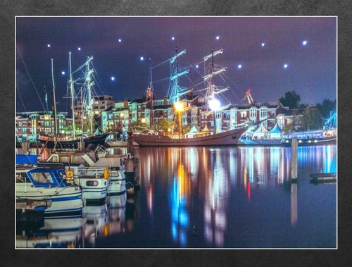 Led wandbild schiffe - schiffe, im