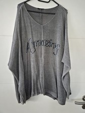 Damen Glitzer Pullover Größe
