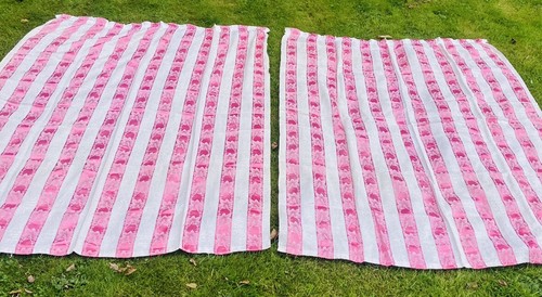 Vintage 60er rosa - , weiß