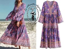 Boho hippie maxikleid - hippie,