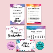 Geburtstagskarten Set 5