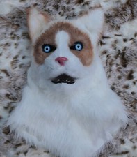 Plüsch-Vollmaske, Größe S Gesichtsmaske, Tiermaske, Fellmaske, Hundemaske