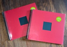 2 x Goldbuch Spiralalbum rot - Echtleinen - 40 Seiten, originalverpackt