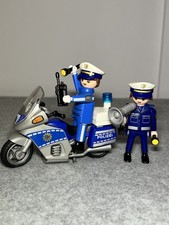 Playmobil 4261  - Motorrad mit Polizist + 1 Polizist extra -2006- Blinklicht ok