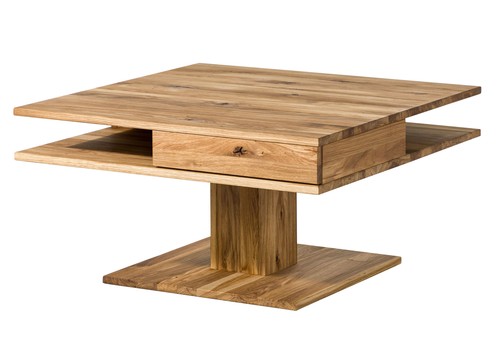 Couchtisch wildeiche 85x85x45 - wildeiche,