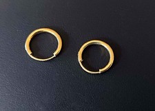 Damen Kinder Ohrringe Ohrstecker Creolen 375er Gelbgold 9Kt