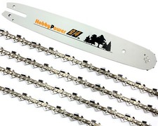 4x Sägekette + Schwert 40cm Vollmeißel 3/8 LP 55 TG 1,3mm für Stihl E10 E14 MSE