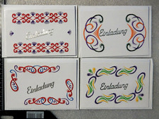 Einladungskarte  Fadengrafik