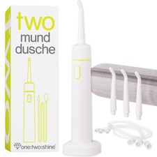 one:two:shine – Elektrische Munddusche TWO – klein leicht portabel Urlaub Reise