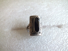 Vintage -Art -Deco  Silberring