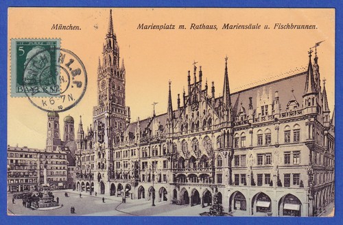 Alte münchen marienplatz - alte,