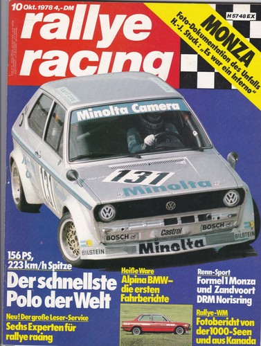 Rallye racing okt 1978 - okt.1978., alpina