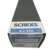 Holzschrauben / Tellerkopfschrauben Ø 6x220 - T30 / 100stk. / Verzinkt..