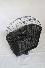  Gepäckträgerkorb XXL Hundetransportkorb Hundefahrradkorb Weidenkorb Korb Hund