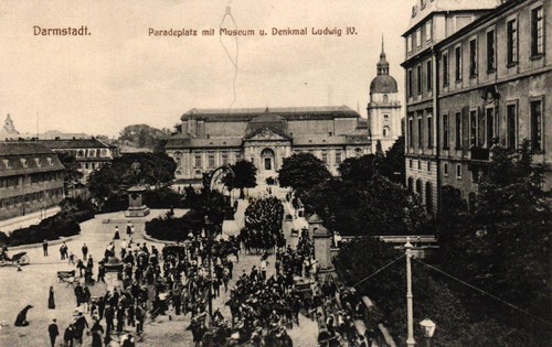 Darmstadt paradeplatz mit - darmstadt,,