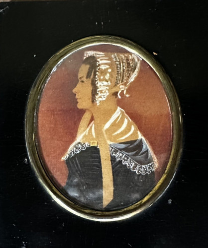Antikes miniaturportrait - antikes,