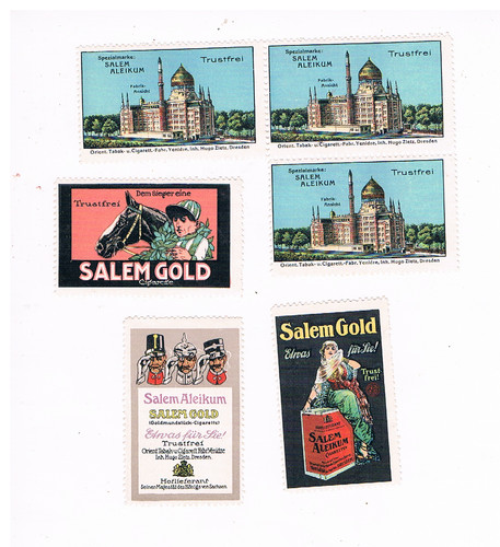 Reklamemarken tabak und - ,