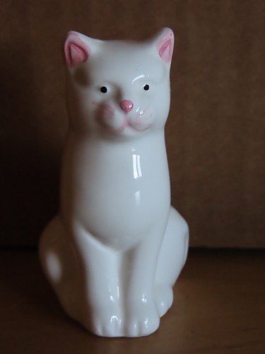 Figur katze weiß - figur,