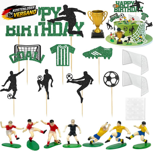 Fußball tortendeko set kinder - tortendeko,