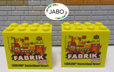 (R4/12/4) LEGO 2x Sammelstein Fabrikstein Fabrik 2015 Legoland Resort
