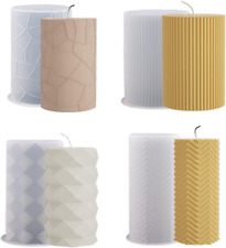 4 Stück Kerzenform Silikon