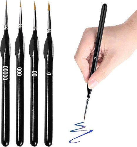 4er feine detail pinsel set - feine,