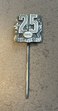 Opel Anstecknadel 25 Jahre Arbeit für Opel 835er Silber 16x16mm Pin Abzeichen