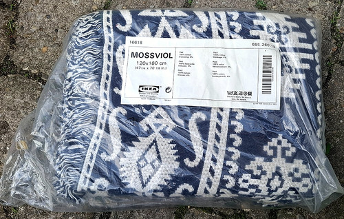 Ikea mossviol plaid - ikea, decke