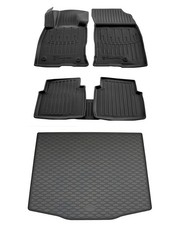 Gummi Fußmatten Kofferraumwanne für Ford Kuga 3 2019- Gummimatten Automatten Set