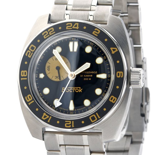 Vostok amphibia gmt - 17098b, new