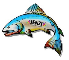 Jenzi Angelaufkleber Fisch