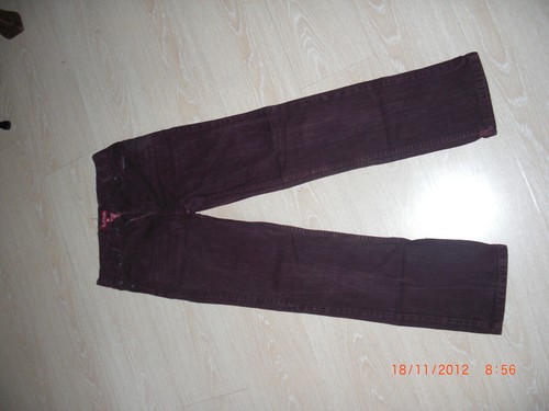 Weinrote jeans logg gr 36 - jeans,, logg,