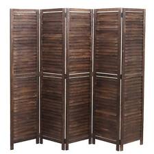 B-Ware Paravent MCW-C30, Raumteiler Sichtschutz, Shabby Vintage, 170x205cm braun