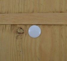 Schild rund 2,2 cm weiß