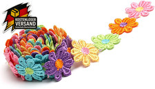 Blumen Spitzenband bunte