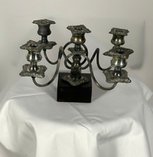 Kerzenständer mit Einsätzen Silber Fünfflammig Art Deko Antik schwer