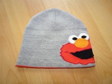 H&M Mütze Elmo Sesame Street Gr 86 92 grau