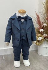 Matteo ♥ Taufanzug Festanzug Babyanzug dunkelblau NEU