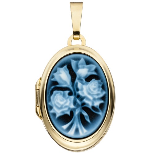 Medaillon 585 gold anhänger - 585,